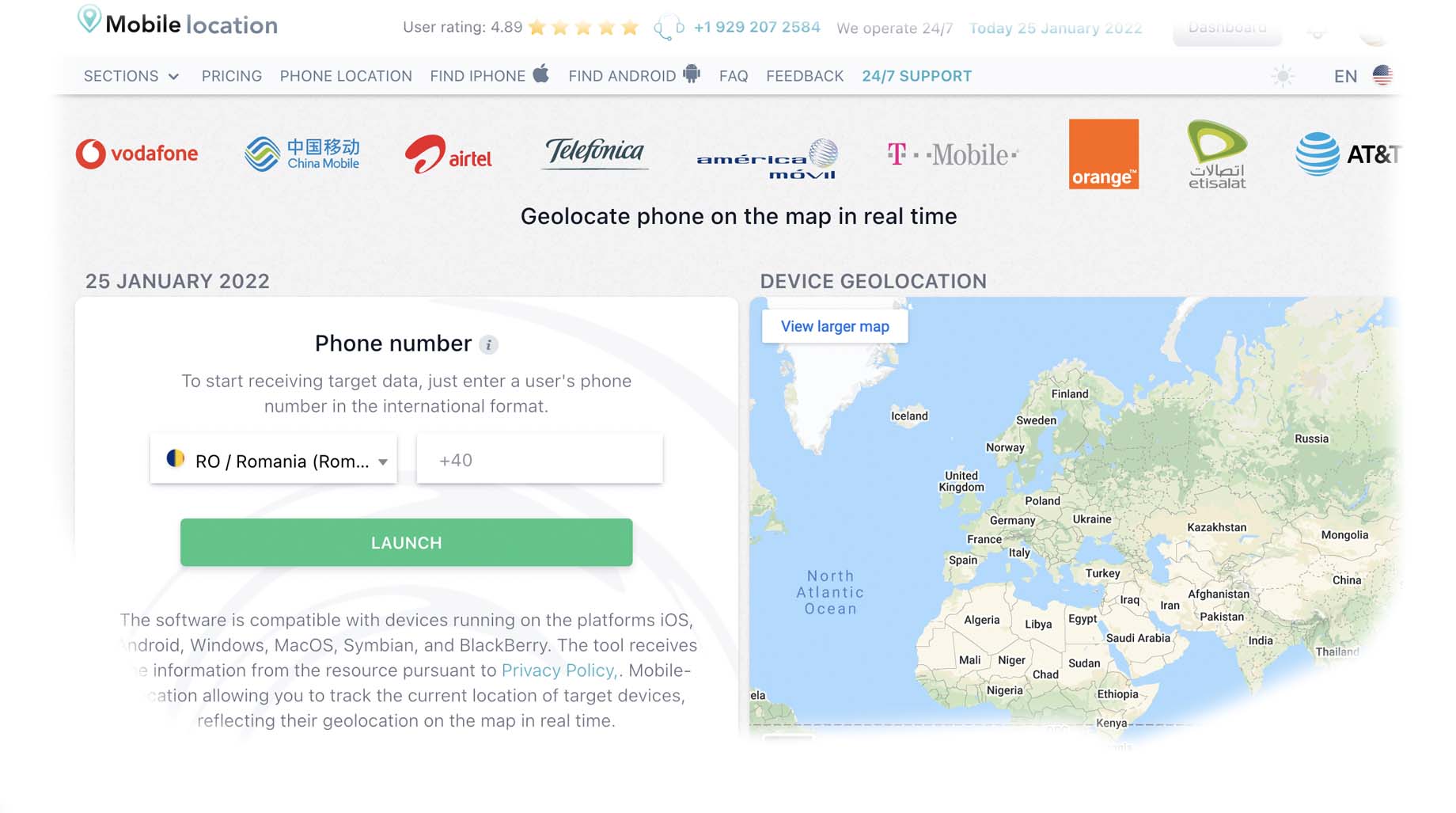 Localizar a localização de outra pessoa com o Mobile Locator